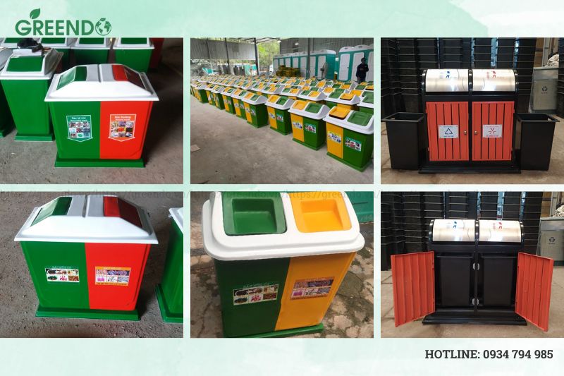 thùng đựng rác tái chế