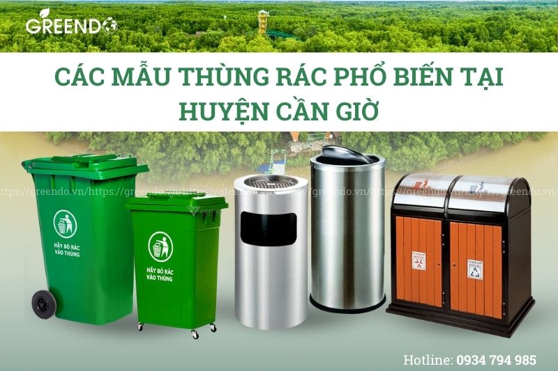 Thùng rác huyện Cần Giờ