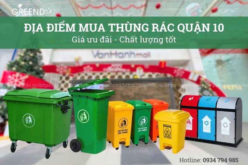 Thùng rác quận 10