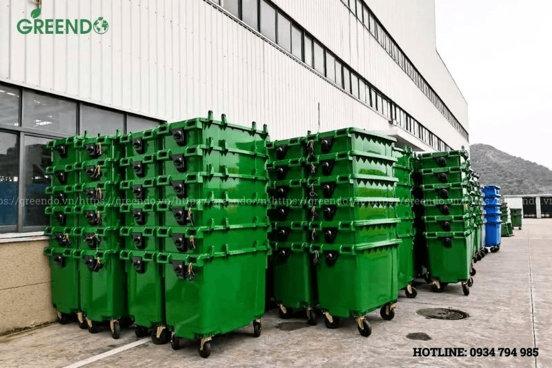 Thùng rác nhựa công cộng 660L