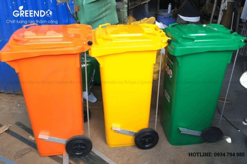 Thùng rác nhựa 120L Quảng Bình