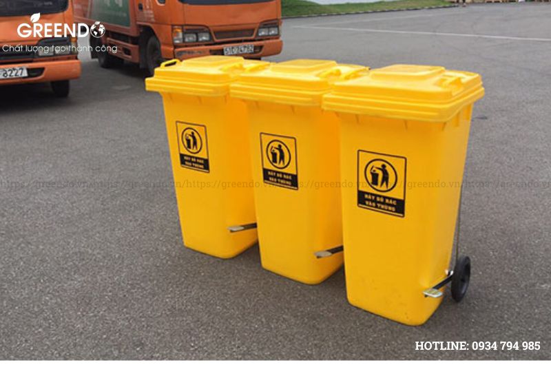 thùng rác nhựa 120 lít