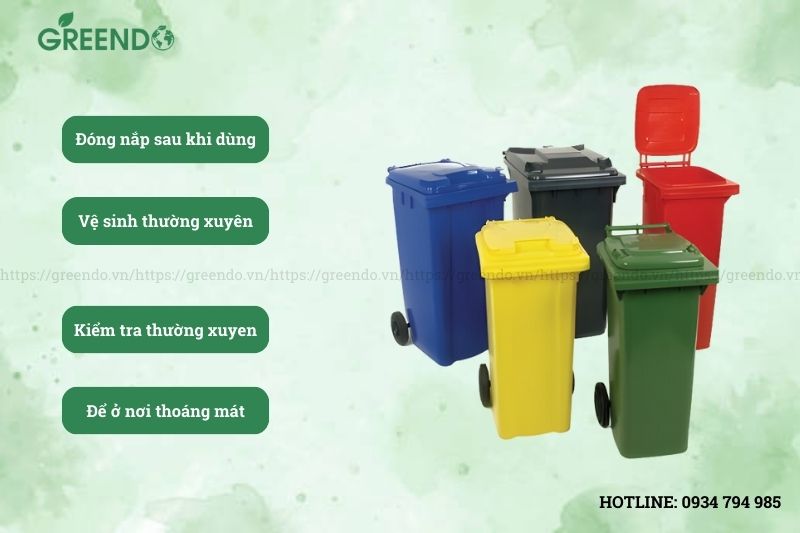 thùng đựng rác 360 lít