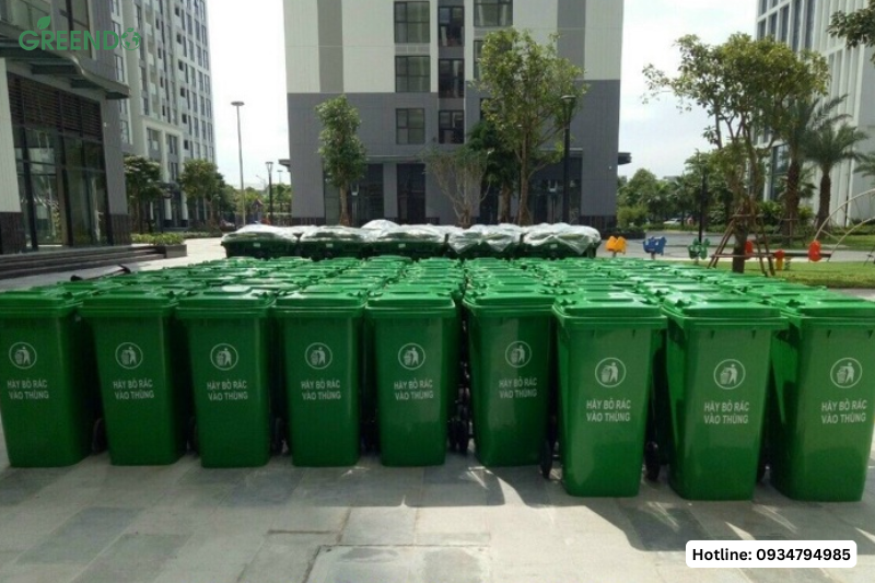 Thùng rác ở Bình Thuận