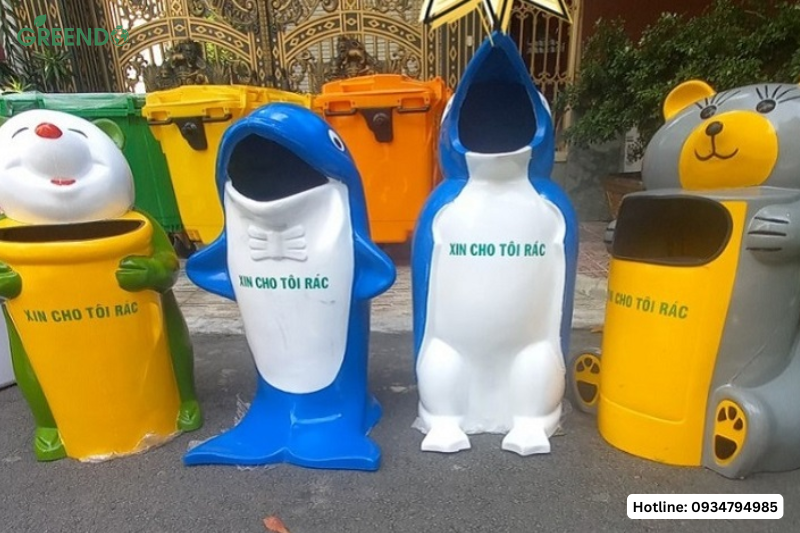 Thùng rác ở Bình Thuận