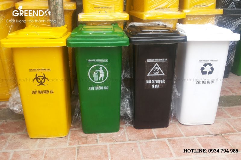 Thùng rác công cộng 120 lít
