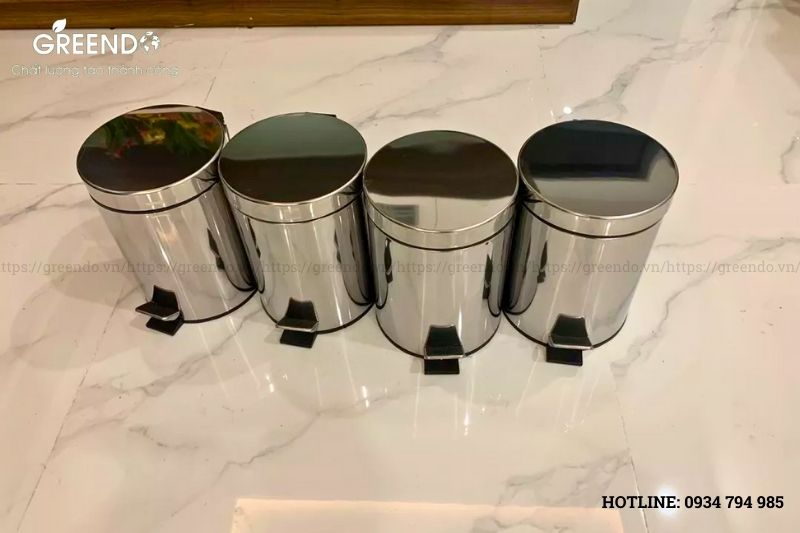 thùng rác inox huyện cần giờ
