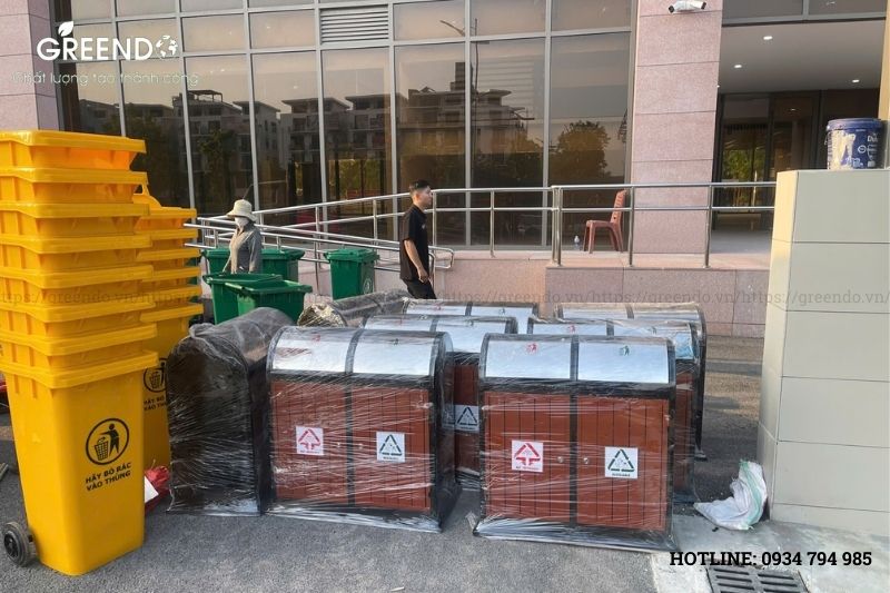 thung rác cần giờ