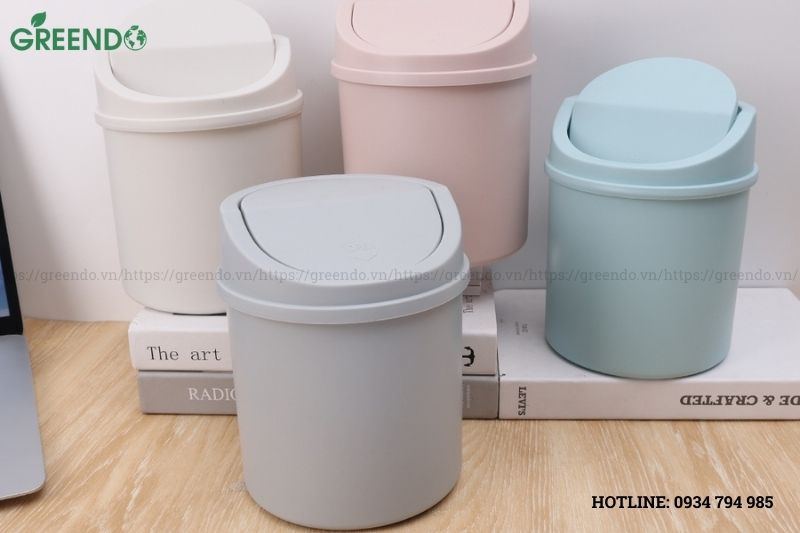 thùng rác nhựa mini