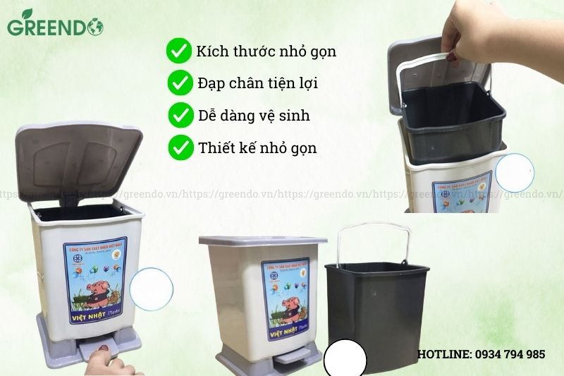 thùng chứa rác mini