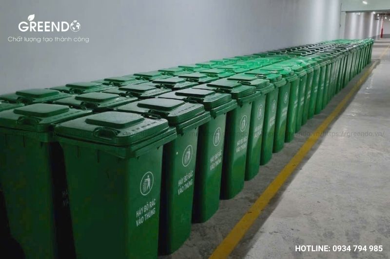 thùng đựng rác nhựa 120 lít