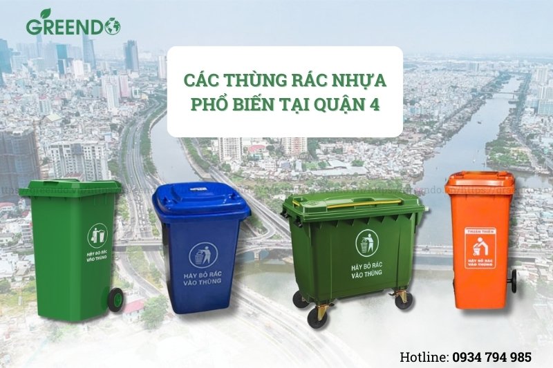 Thùng rác nhựa quận 4