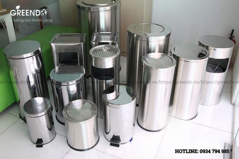 thùng rác inox quận 3