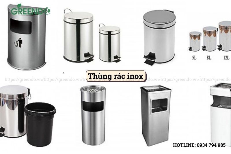 thùng rác inox tuy hòa