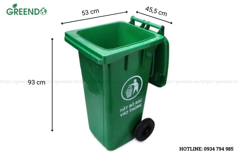 thùng rác y tế 120 lít