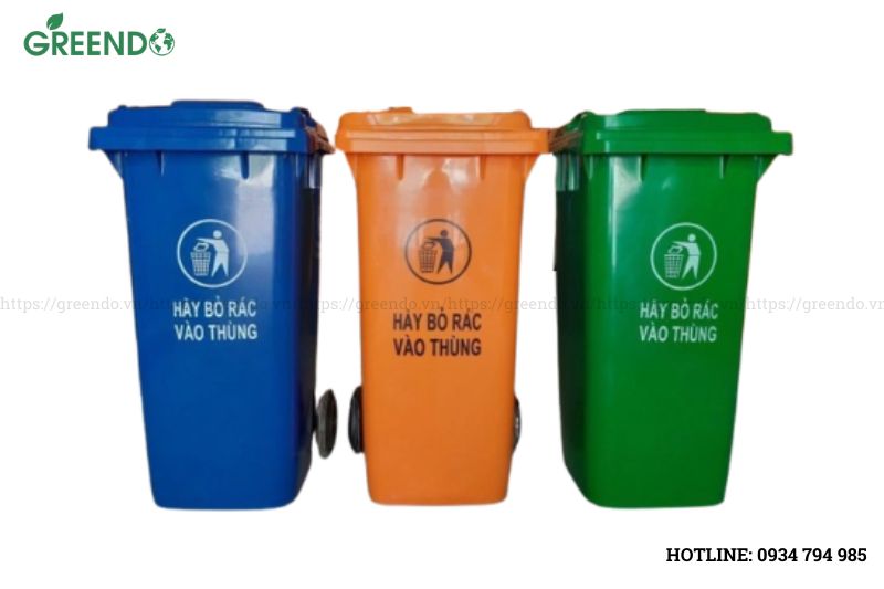 thùng rác y tế 120 lít
