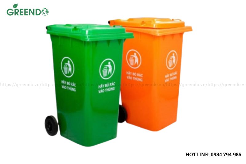 thùng rác nhựa y tế 120 lít