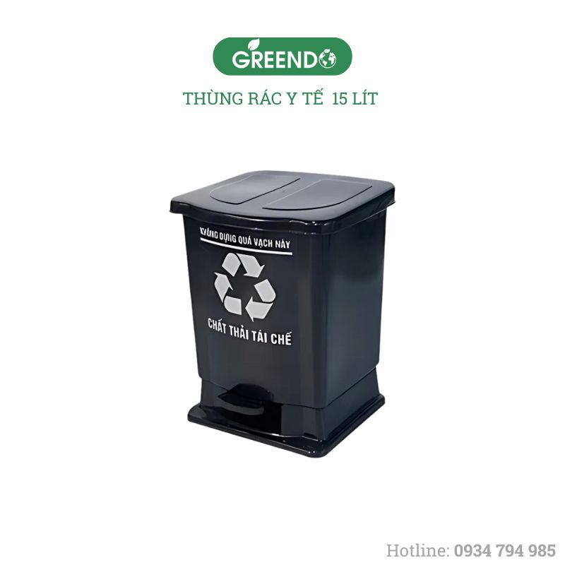 Thùng rác y tế 15 lít