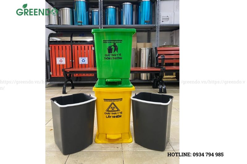 thùng rác đạp chân 20 lít