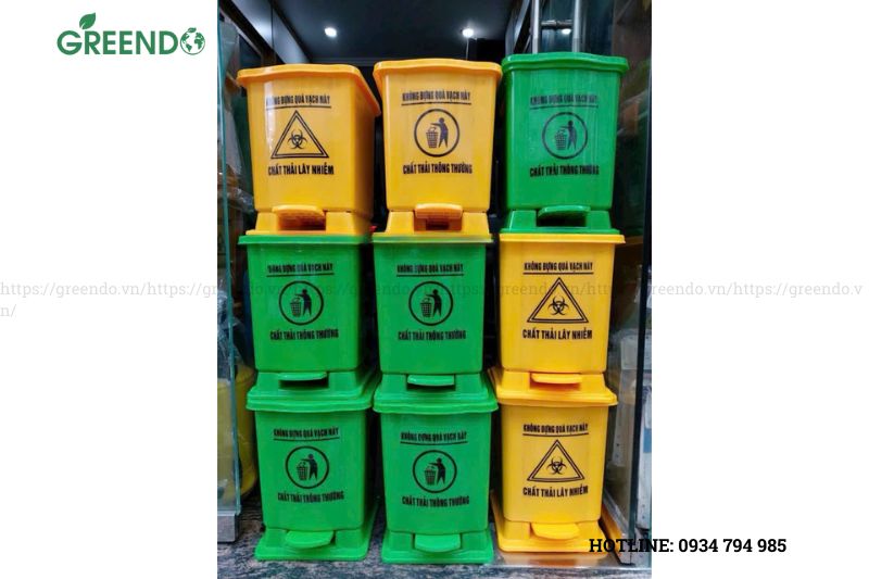 thùng rác đạp chân 20 lít