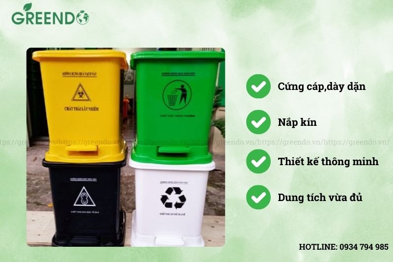 thùng rác y tế 30 lít