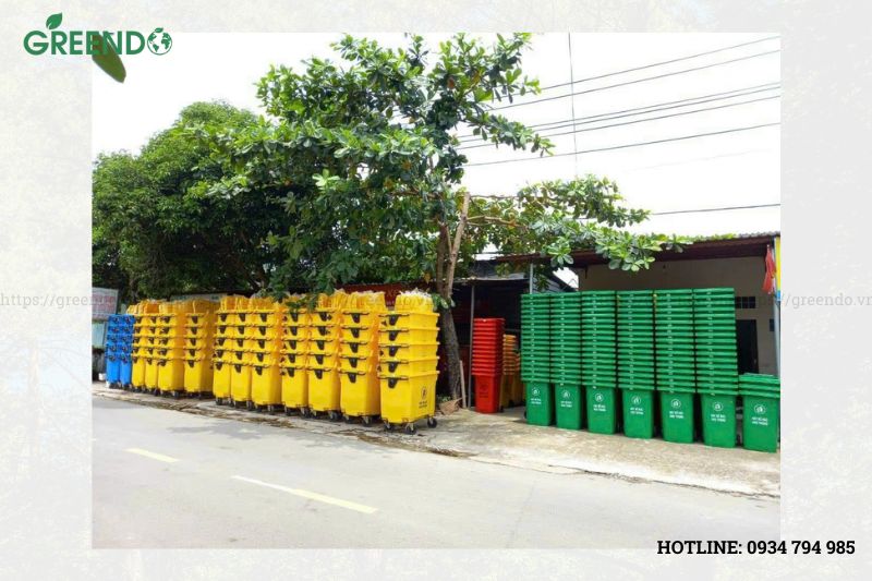 thùng rác y tế 660 lít
