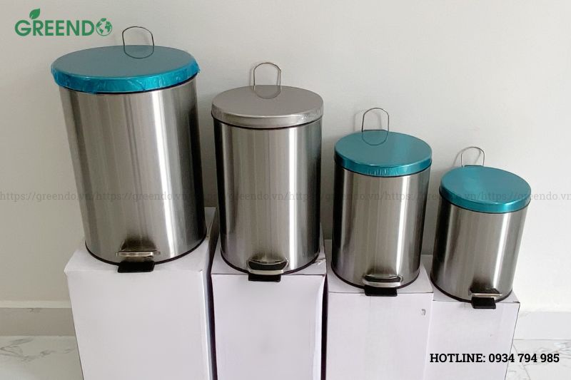 thùng đựng rác inox văn phòng