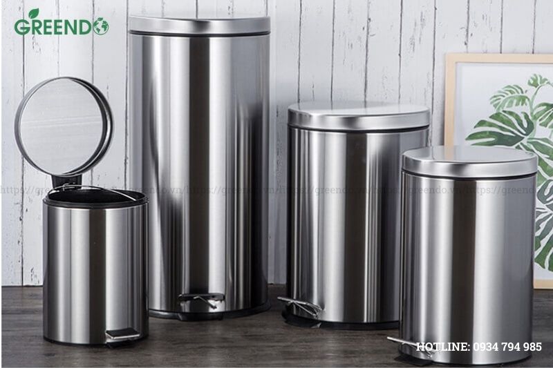 thùng đựng rác inox văn phòng