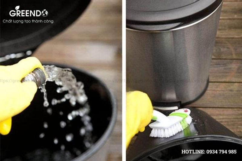 thùng đựng rác inox văn phòng