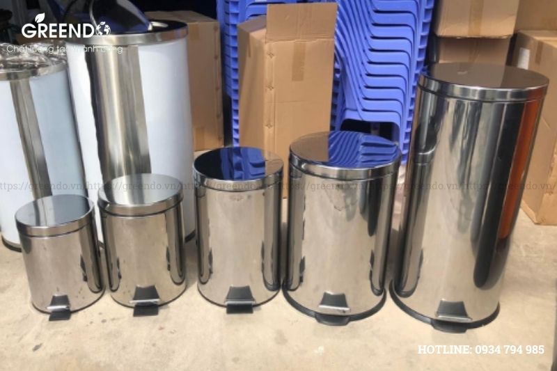 thùng đựng rác inox văn phòng