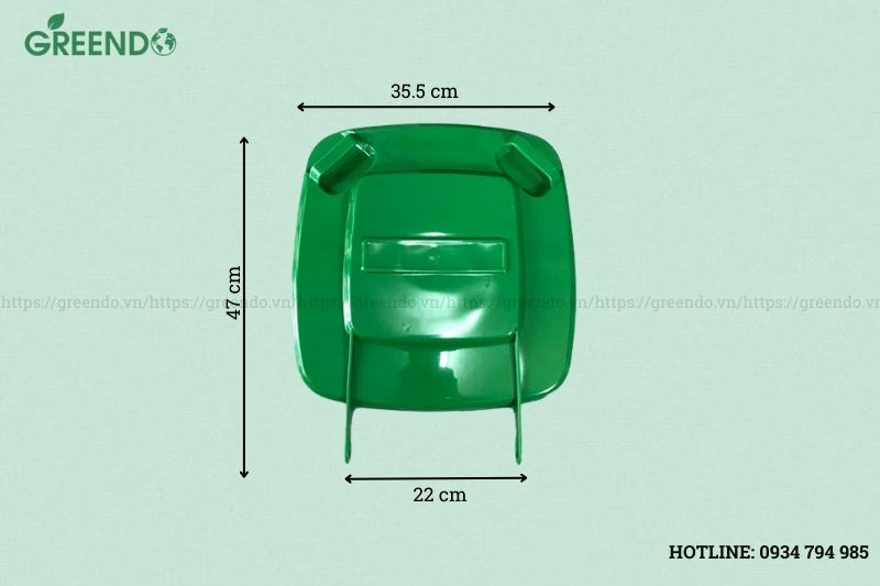 Nắp thùng đựng rác 60L