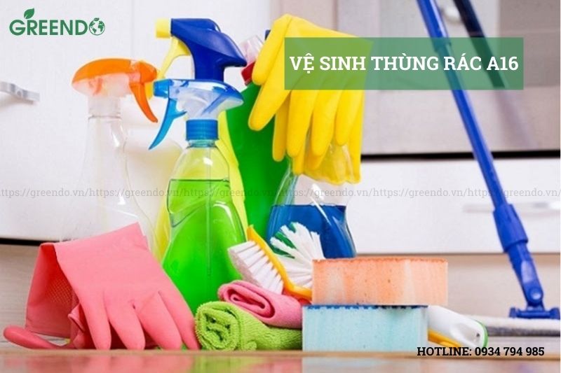 Thùng đựng rác đá hoa cương A16