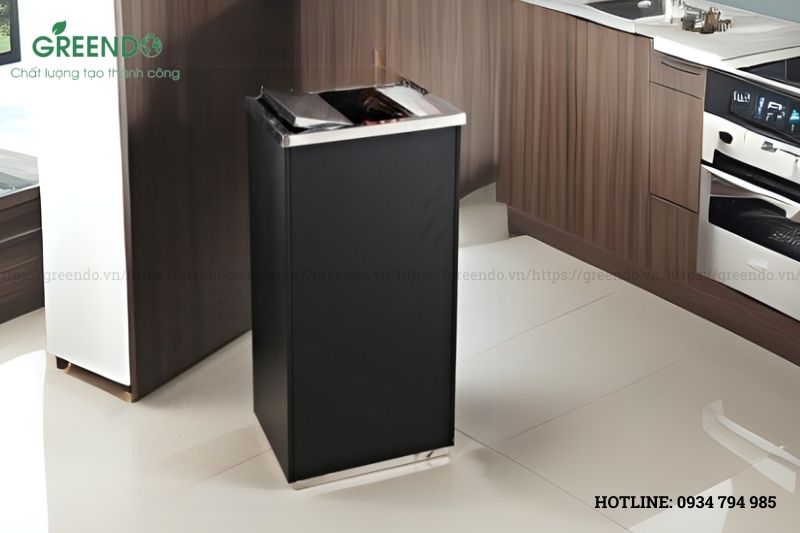 Thùng đựng rác inox chữ nhật