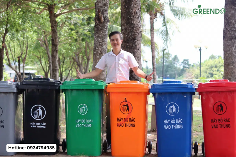 Thùng rác tại Kon Tum