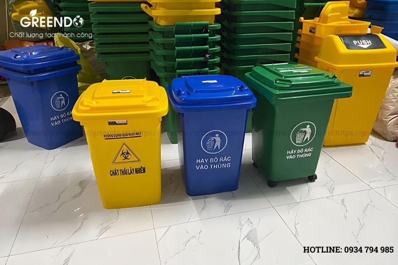 Thùng rác tại Nam Định