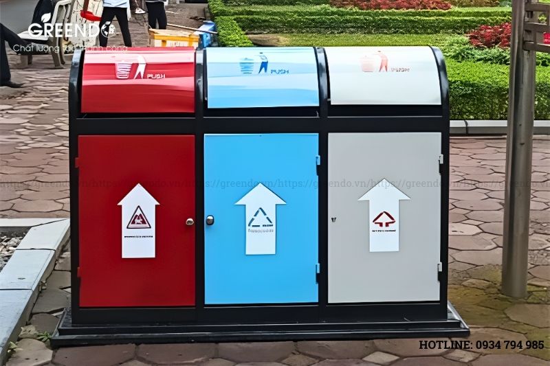 Thùng rác tại Nam Định