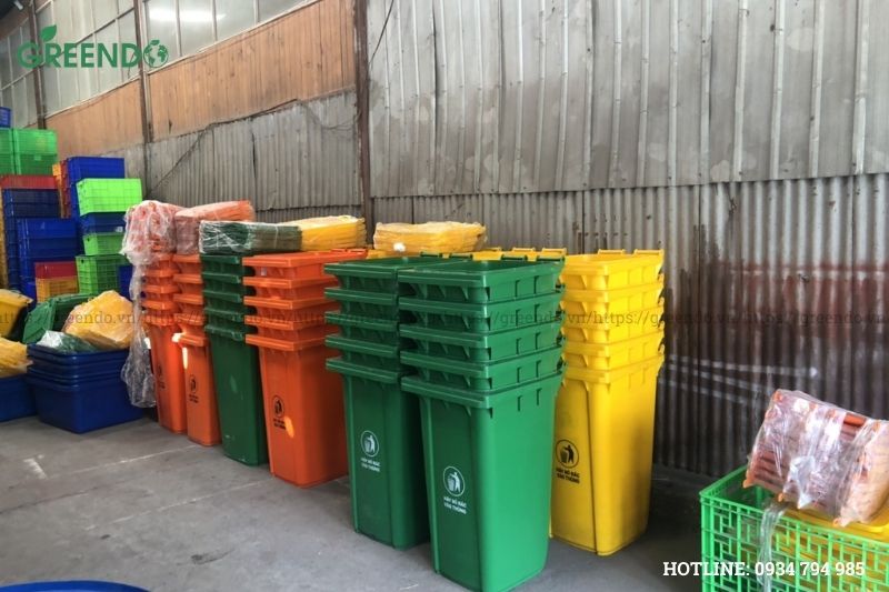 Thùng rác tại Nam Định