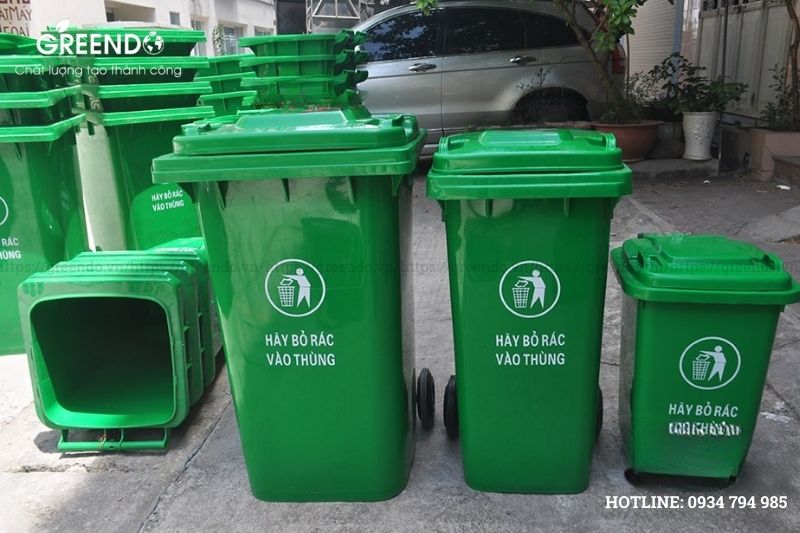 Kích thước thùng rác công cộng