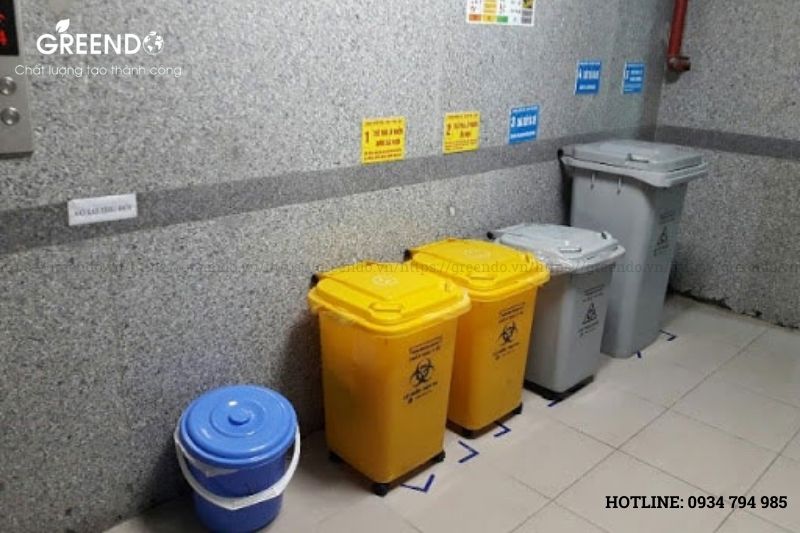 kích thước thùng rác nhựa​