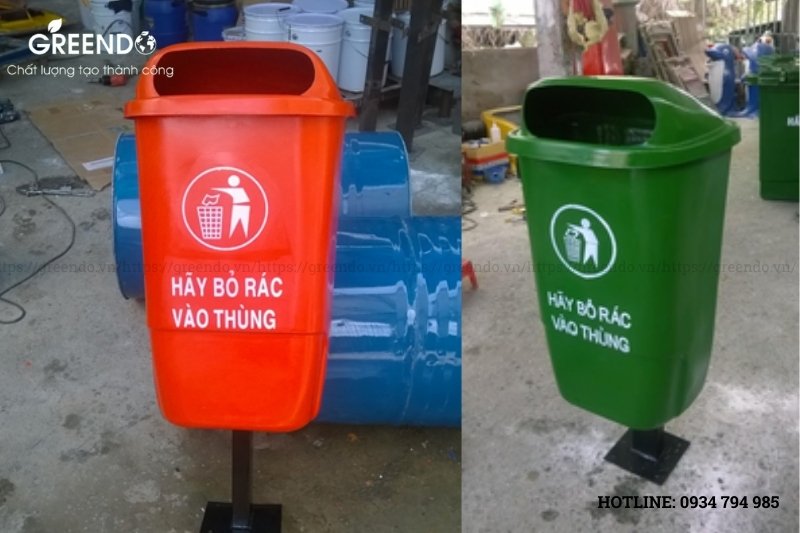 thùng rác treo đơn