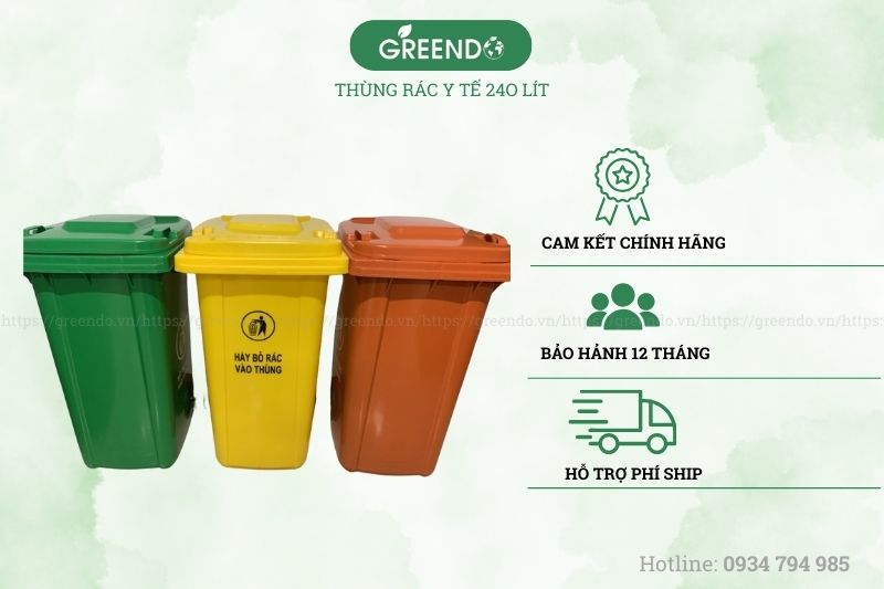 Lợi ích khi mua thùng chứa rác y tế 240L