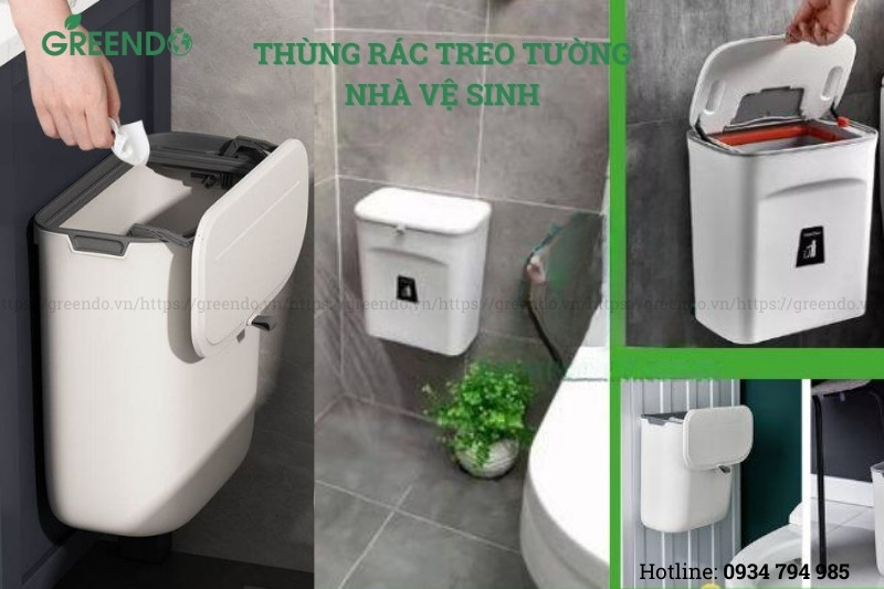 Thùng rác nhà vệ sinh treo tường