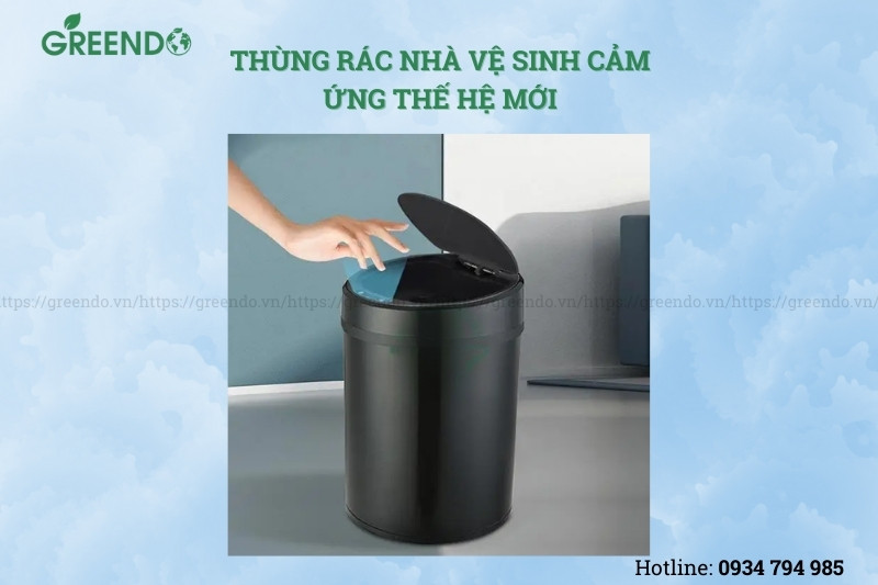 Thùng rác nhà vệ sinh cảm ứng thế hệ mới