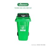 Thùng rác 120 lít nắp hở