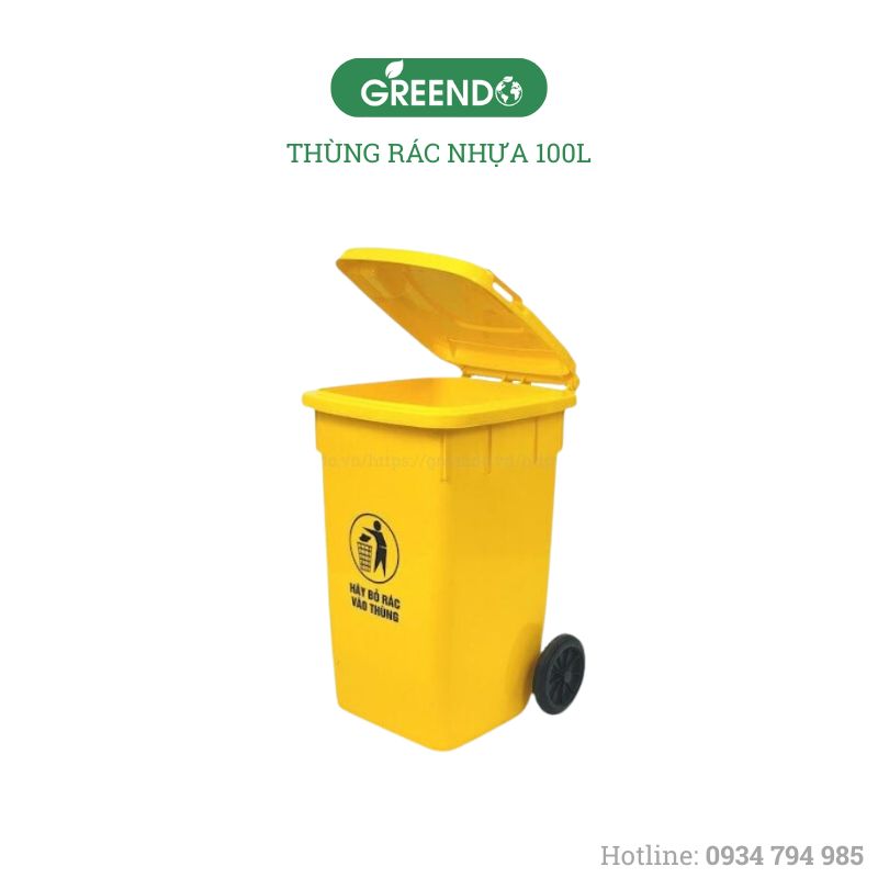 Thùng rác nhựa 100 lít