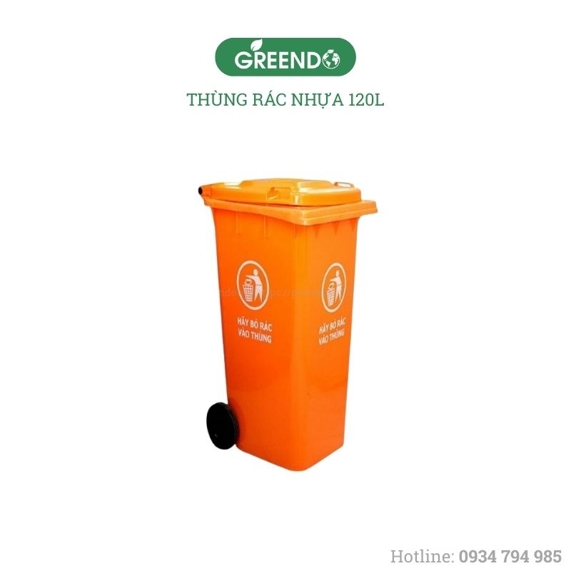 Thùng rác nhựa 120L