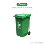 Thùng rác 240 lít đạp chân