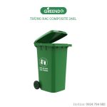 Thùng rác composite 240L