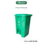 thùng rác 80l đạp chân