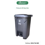 thùng rác nhựa 80l đạp chân